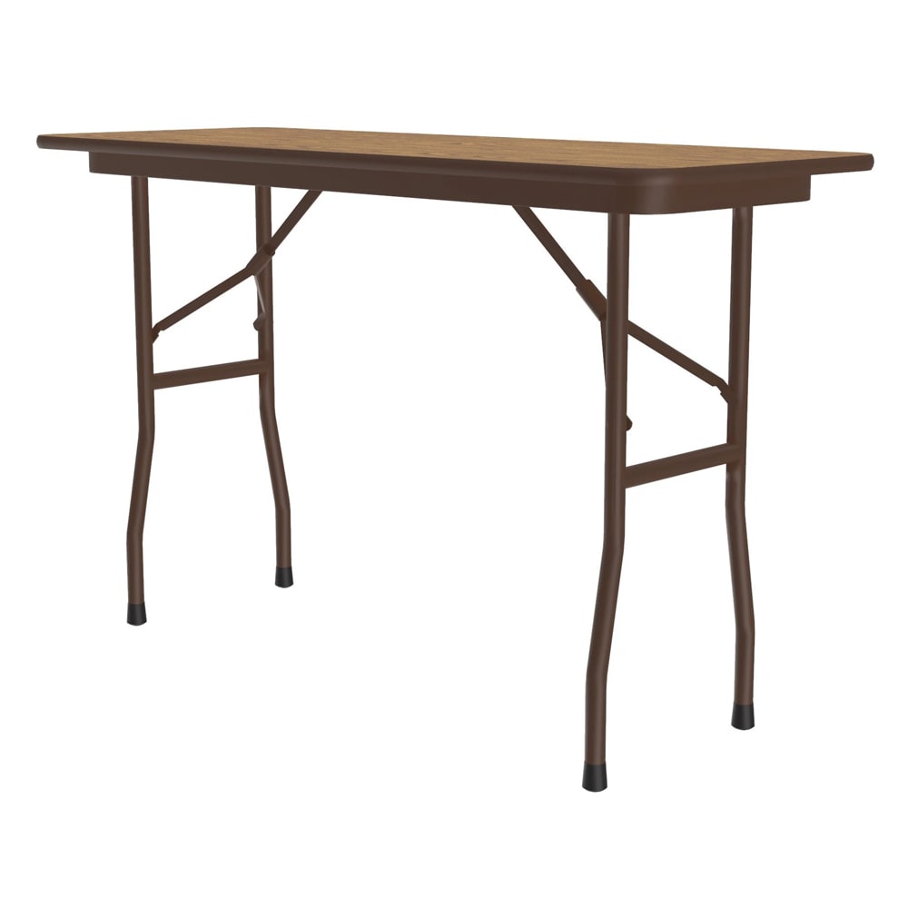 Correll 48" Rectangular Folding Table w/ Medium Oak Melamine Top, 29"H (CF1848M-06)