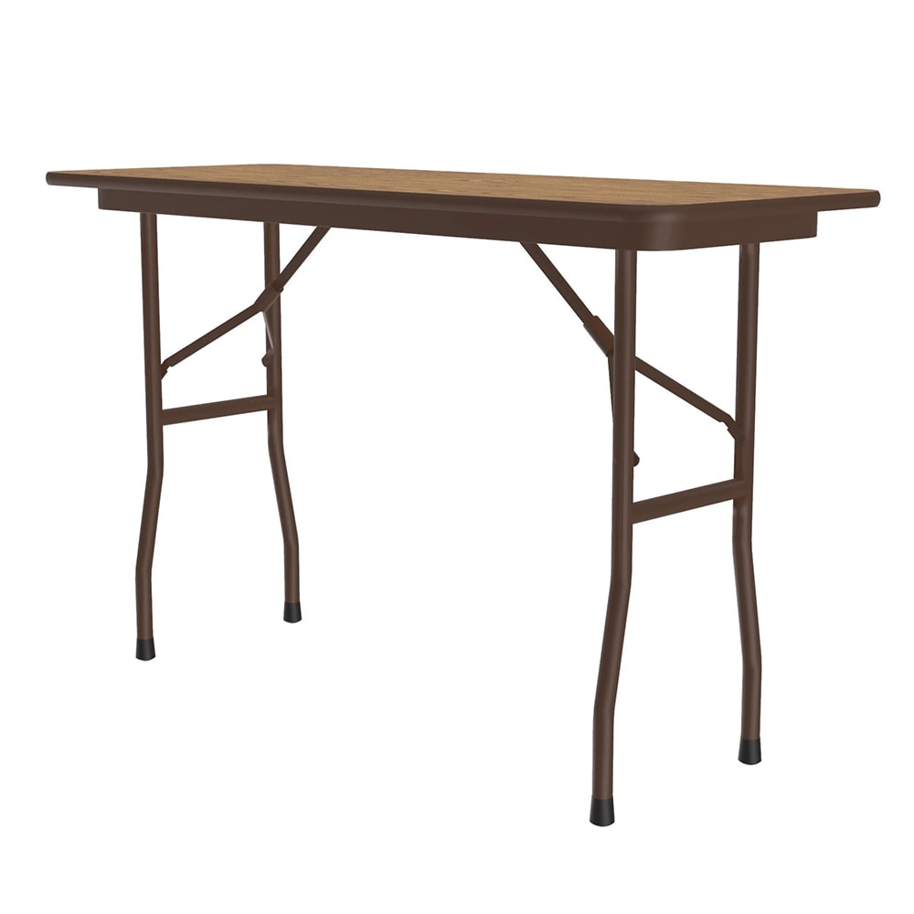 Correll 48" Rectangular Folding Table w/ Medium Oak Top, 29"H (CF1848PX-06)