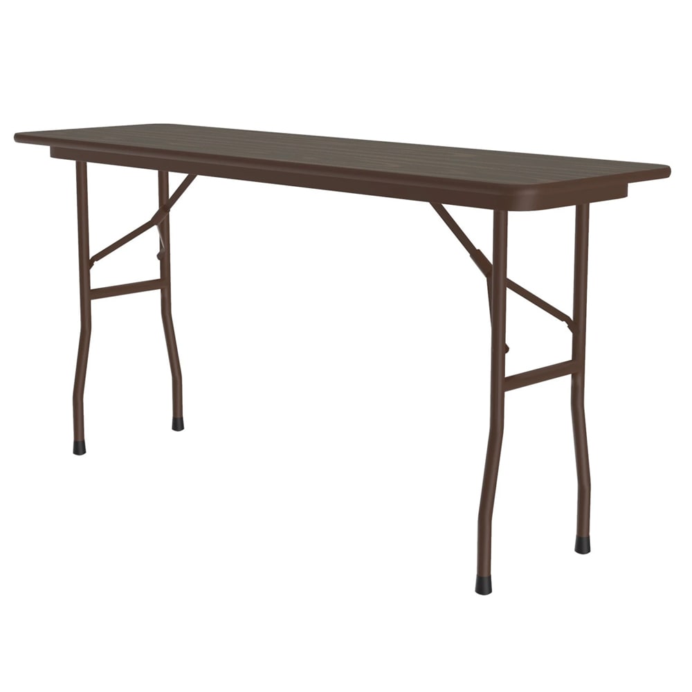 Correll 96" Rectangular Folding Table w/ Walnut Top, 29"H (CF1896PX-01)