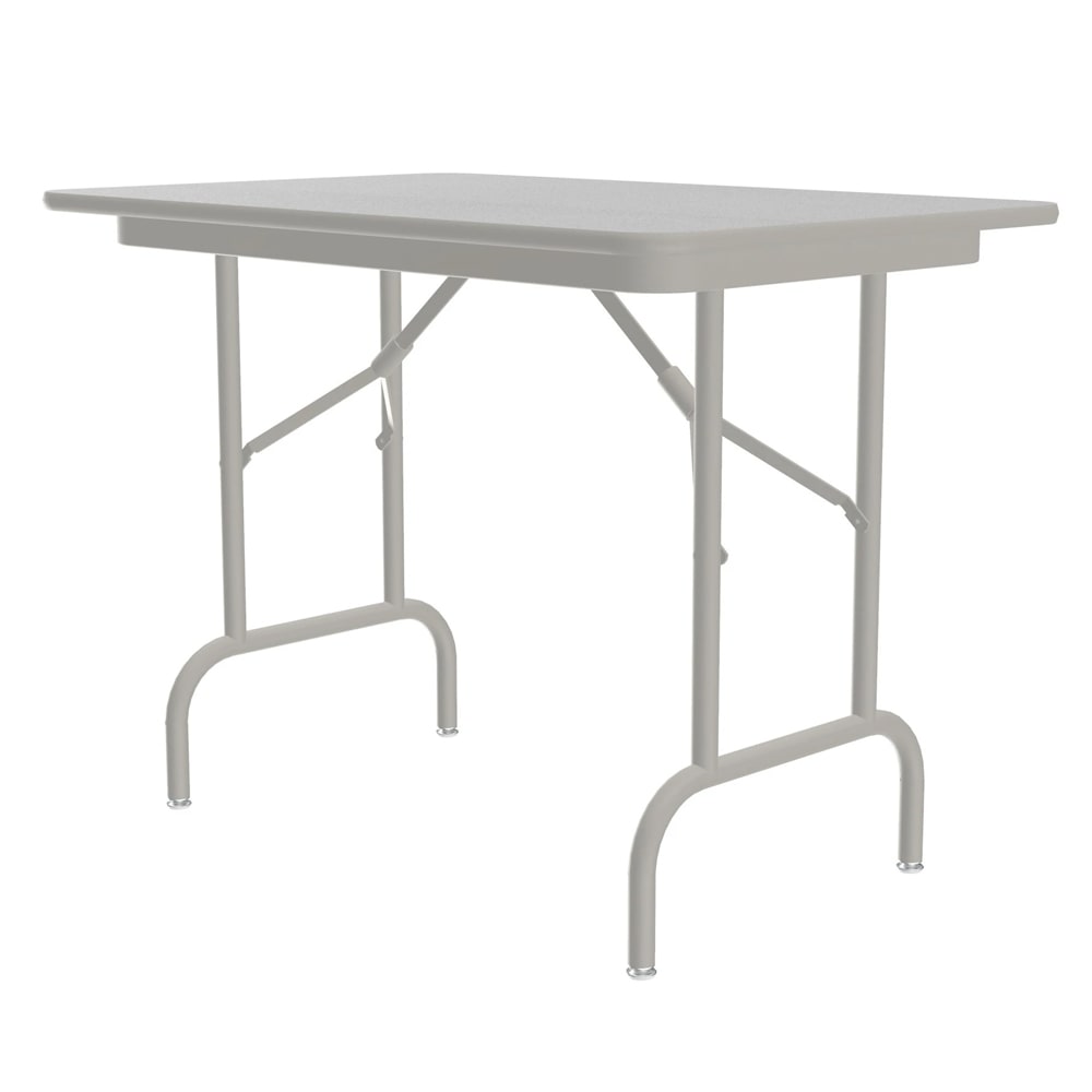 Correll 36" Rectangular Folding Table w/ Gray Granite Melamine Top, 26 1/2"H (CF2436MK-15)