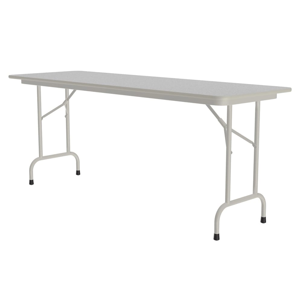Correll 60" Rectangular Folding Table w/ Gray Granite Melamine Top, 29"H (CF2460M-15)
