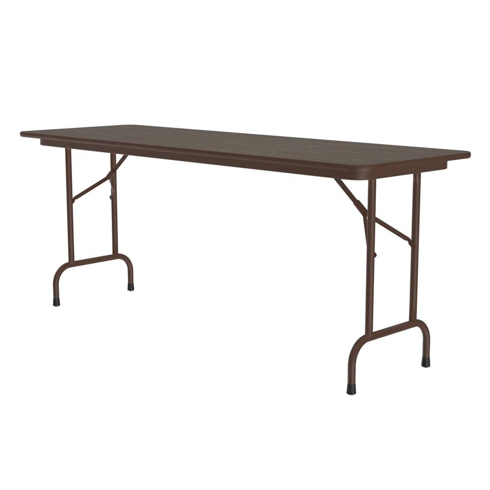 Correll 72" Rectangular Folding Table w/ Walnut Top, 29"H (CF2472PX-01)
