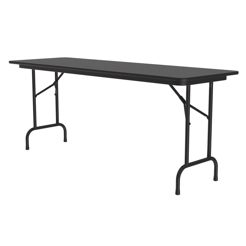 Correll 96" Rectangular Folding Table w/ Black Granite Melamine Top, 29"H (CF2496M-07)