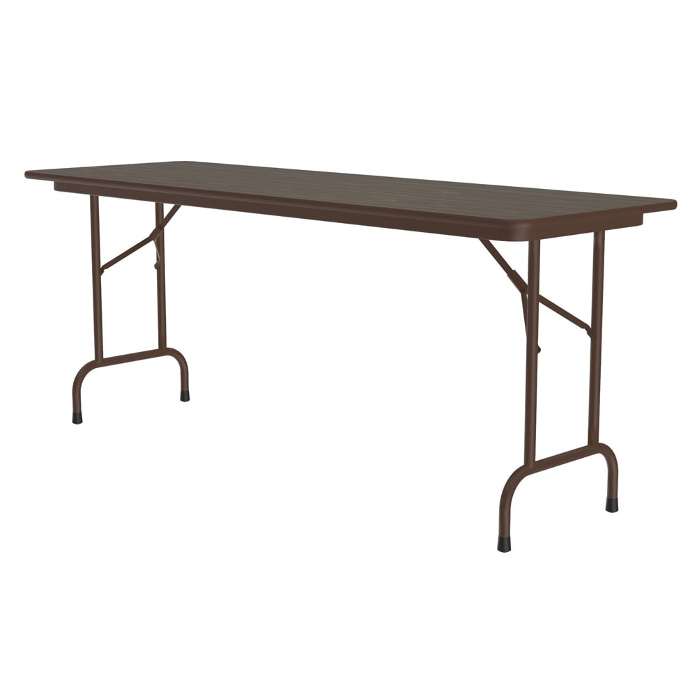 Correll 96" Rectangular Folding Table w/ Walnut Top, 29"H (CF2496PX-01)
