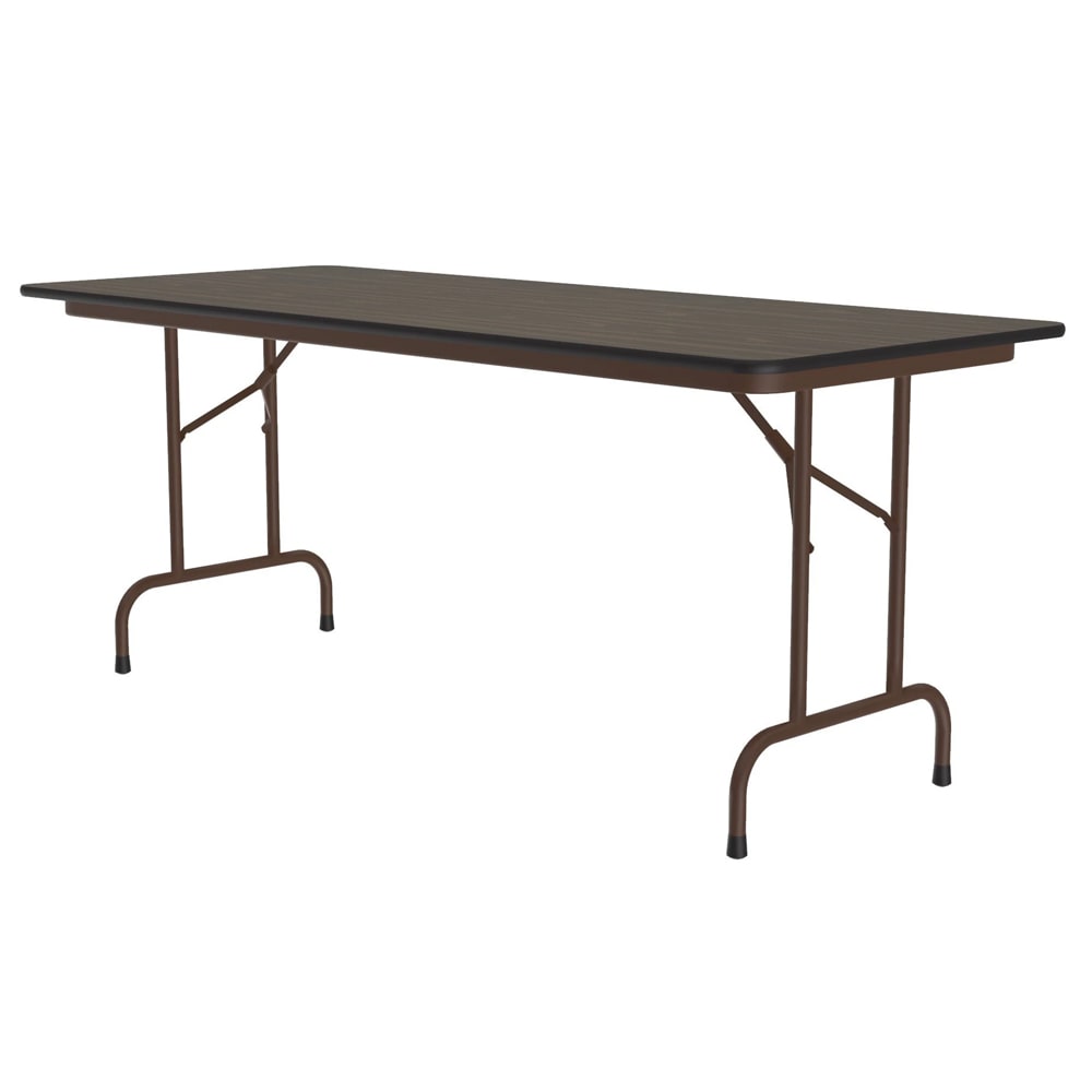 Correll 48" Rectangular Folding Table w/ Walnut Melamine Top, 29"H (CF3048M-01)