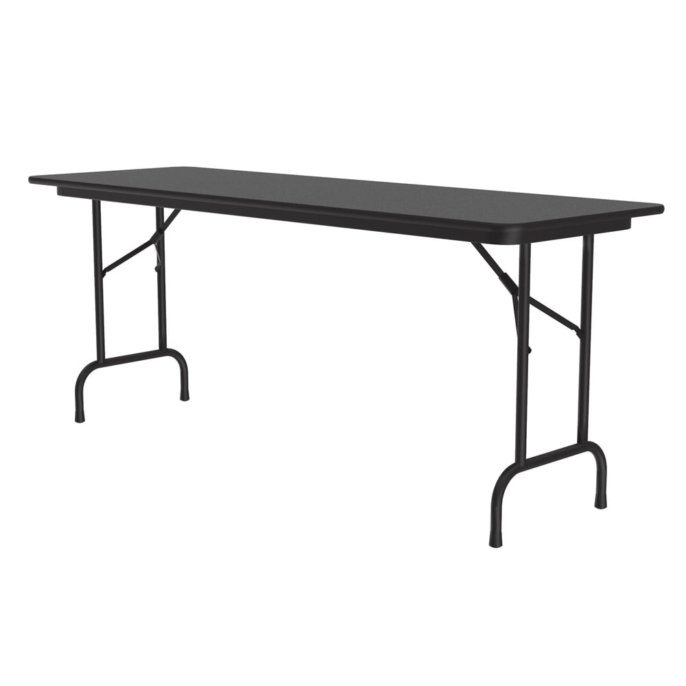 Correll 48" Rectangular Folding Table w/ Black Granite Melamine Top, 29"H (CF3048M-07)