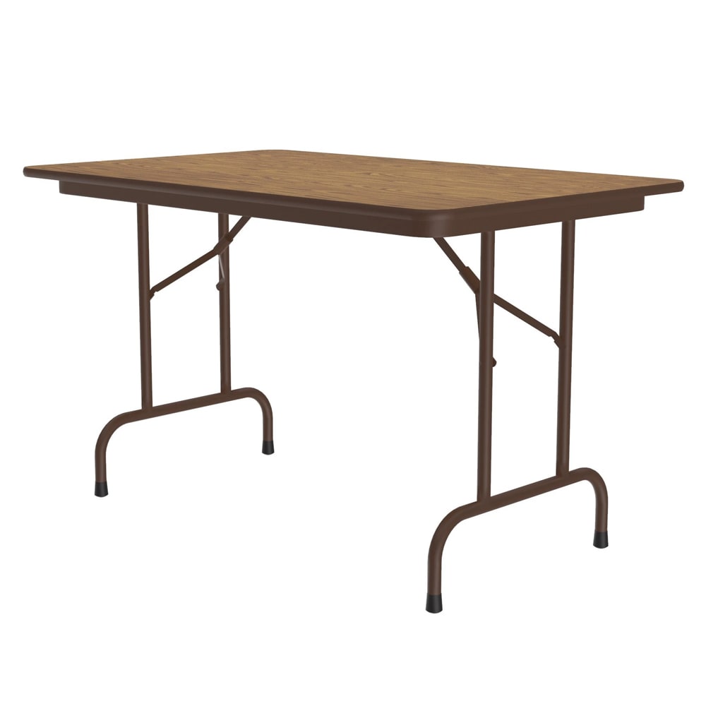 Correll 48" Rectangular Folding Table w/ Medium Oak Top, 29"H (CF3048PX-06)