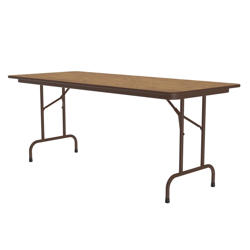 Correll 72" Rectangular Folding Table w/ Medium Oak Top, 29"H (CF3072PX-06)