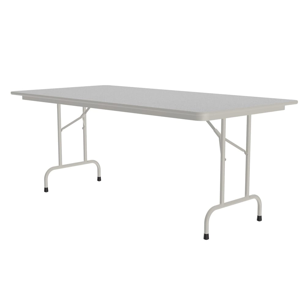 Correll 72" Rectangular Folding Table w/ Gray Granite Melamine Top, 29"H (CF3672M-15)