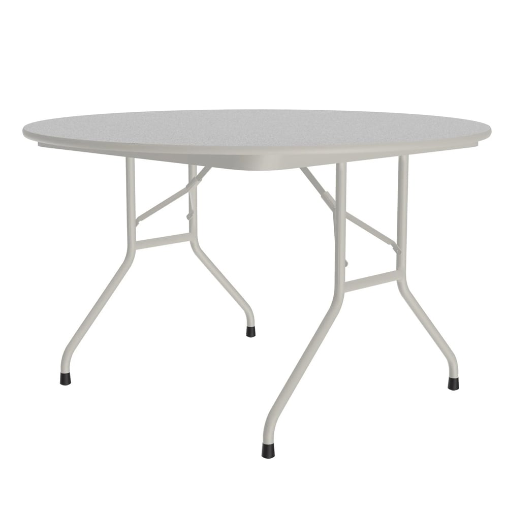 Correll 48" Round Folding Table w/ Gray Granite Top, 29"H (CF48MR-15)