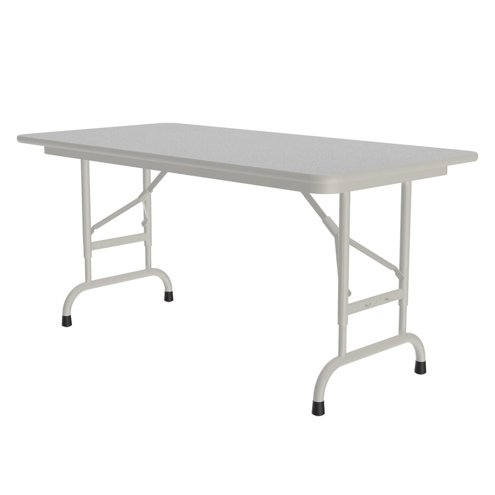 Correll 48" Rectangular Folding Table w/ Gray Granite Melamine Top, 32"H (CFA2448M-15)