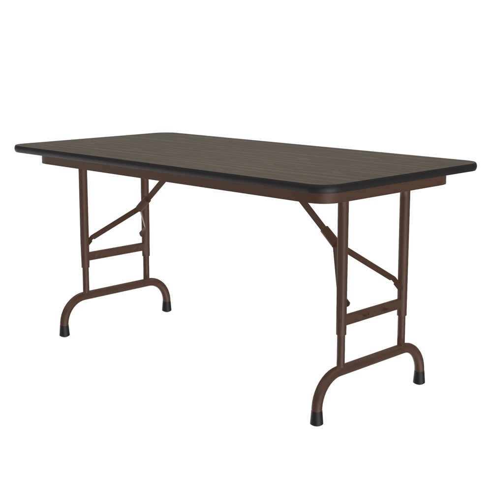 Correll 48" Rectangular Folding Table w/ Walnut Top, 32"H (CFA2448PX-01)