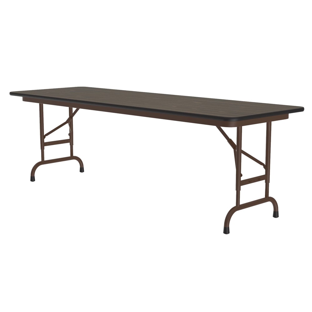 Correll 60" Rectangular Folding Table w/ Walnut Top, 32"H (CFA2460PX-01)