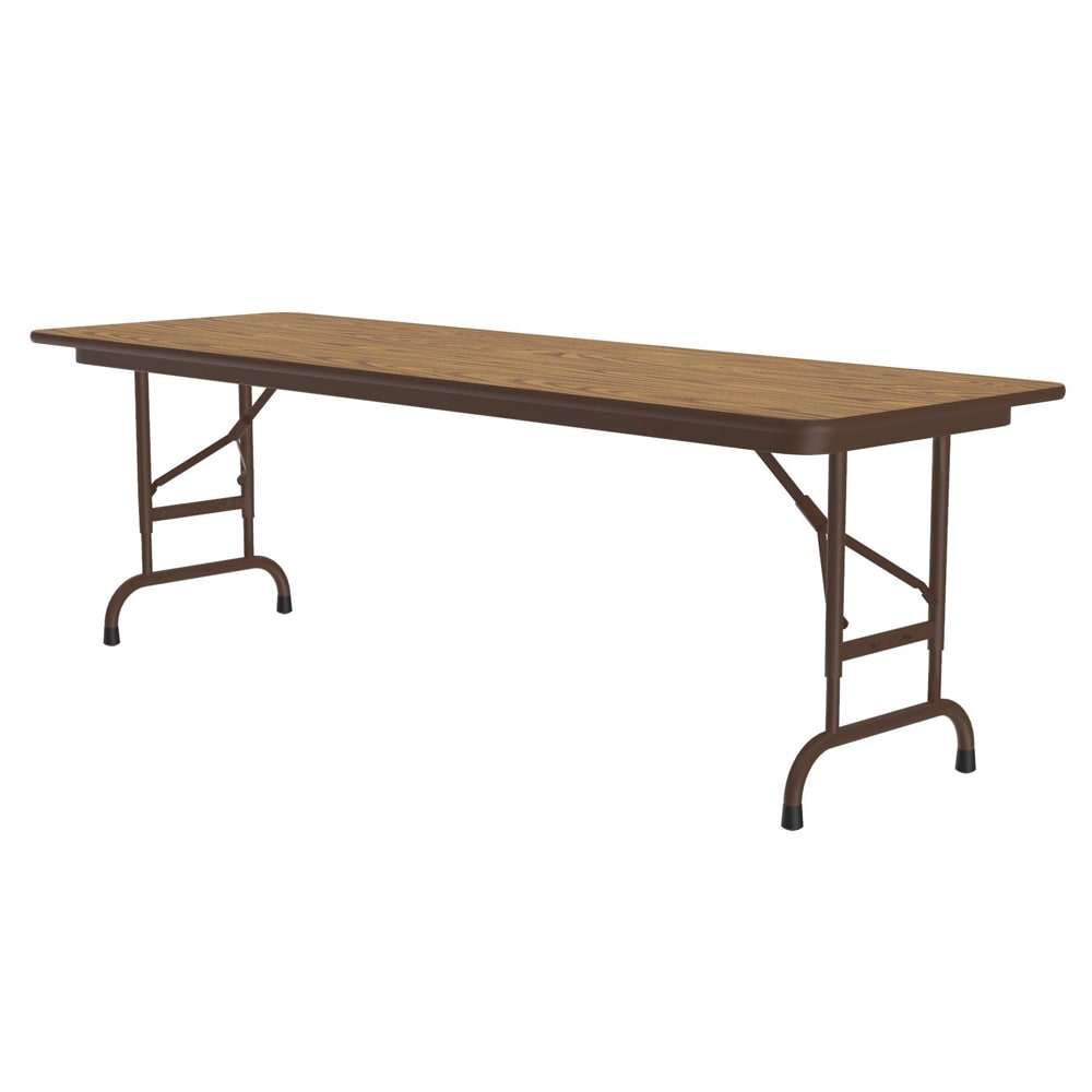 Correll 72" Rectangular Folding Table w/ Medium Oak Top, 32"H (CFA2472PX-06)