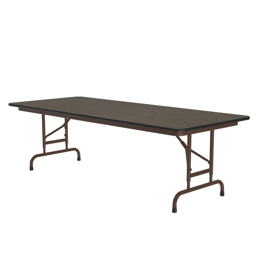 Correll 60" Rectangular Folding Table w/ Walnut Melamine Top, 32"H (CFA3060M-01)