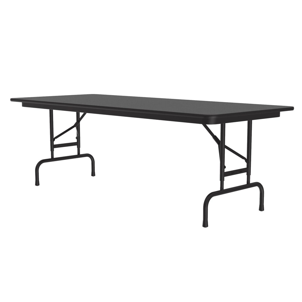 Correll 60" Rectangular Folding Table w/ Black Granite Melamine Top, 29"H (CFA3060M-07)