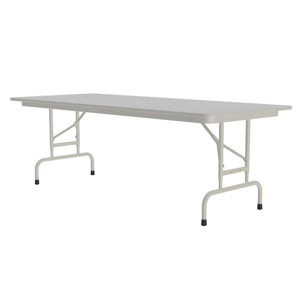 Correll 60" Rectangular Folding Table w/ Gray Granite Melamine Top, 29"H (CFA3060M-15)
