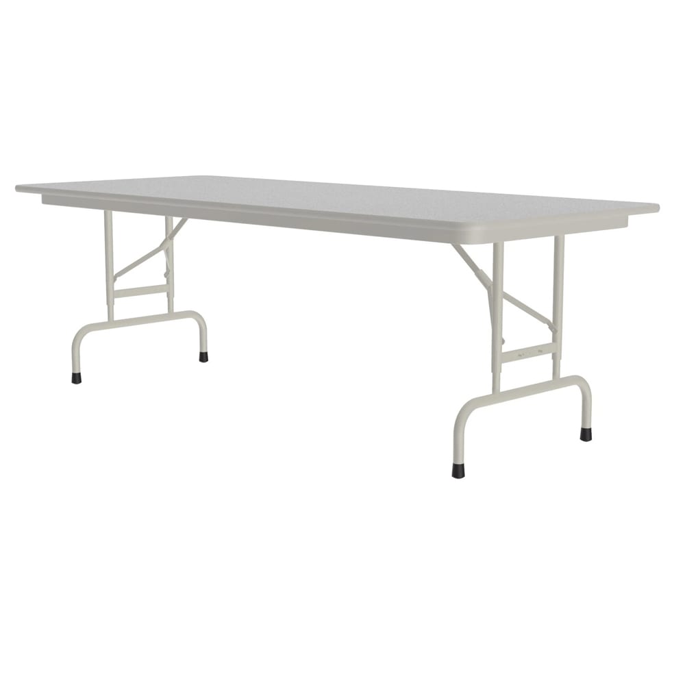 Correll 72" Rectangular Folding Table w/ Gray Granite Melamine Top, 29"H (CFA3072M-15)