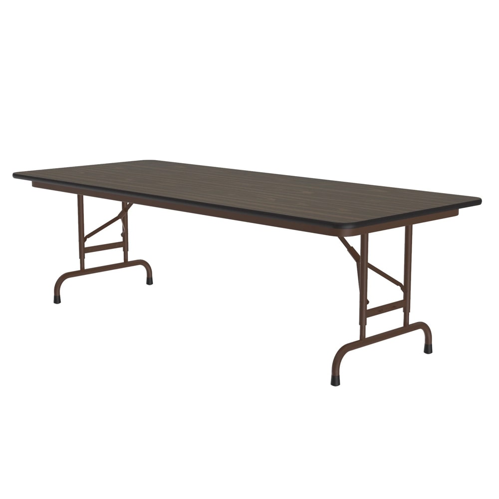 Correll 72" Rectangular Folding Table w/ Walnut Top, 32"H (CFA3072PX-01)