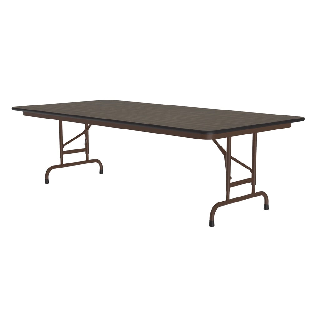 Correll 72" Rectangular Folding Table w/ Walnut Top, 32"H (CFA3672PX-01)