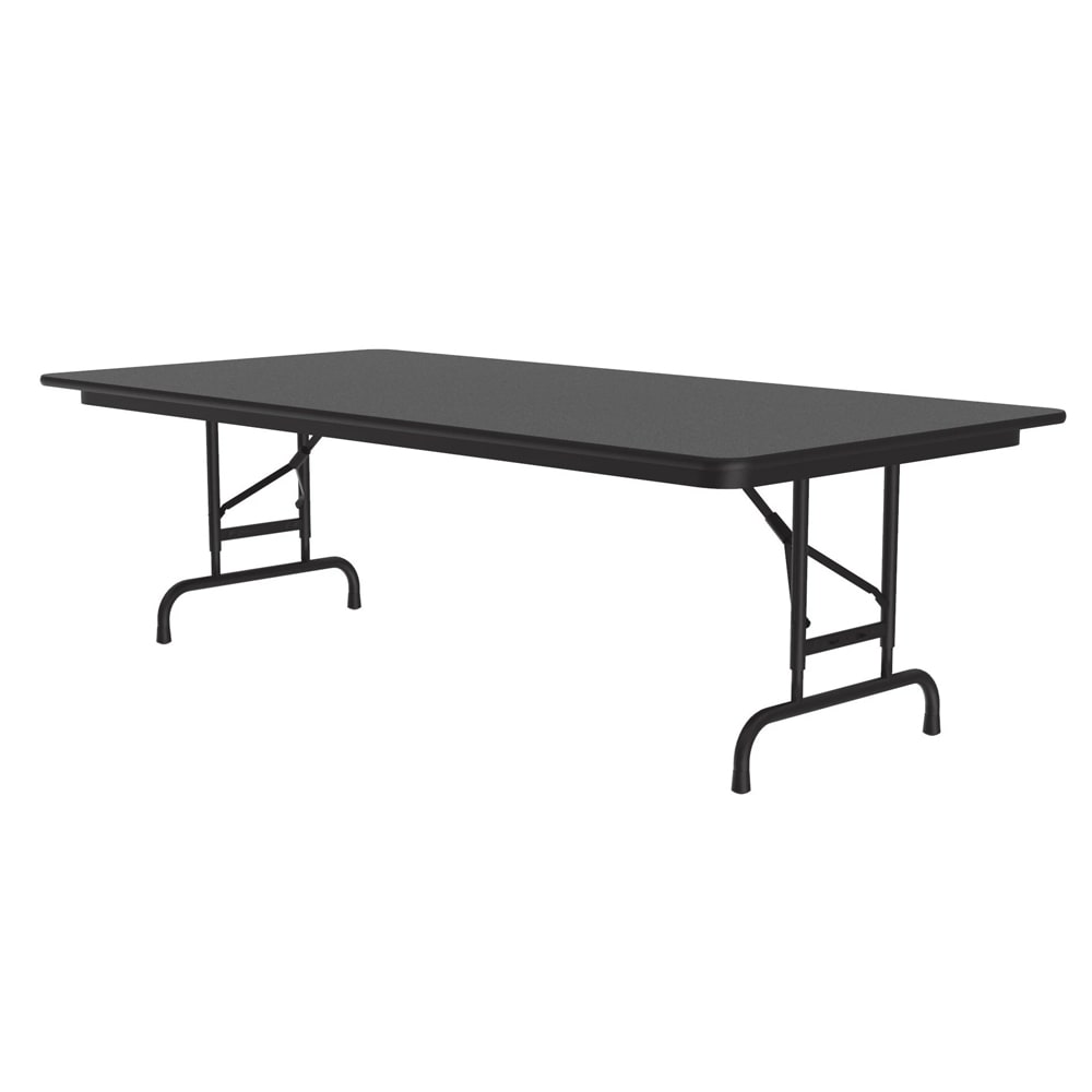 Correll 72" Rectangular Folding Table w/ Black Granite Top, 32"H (CFA3672PX-07)