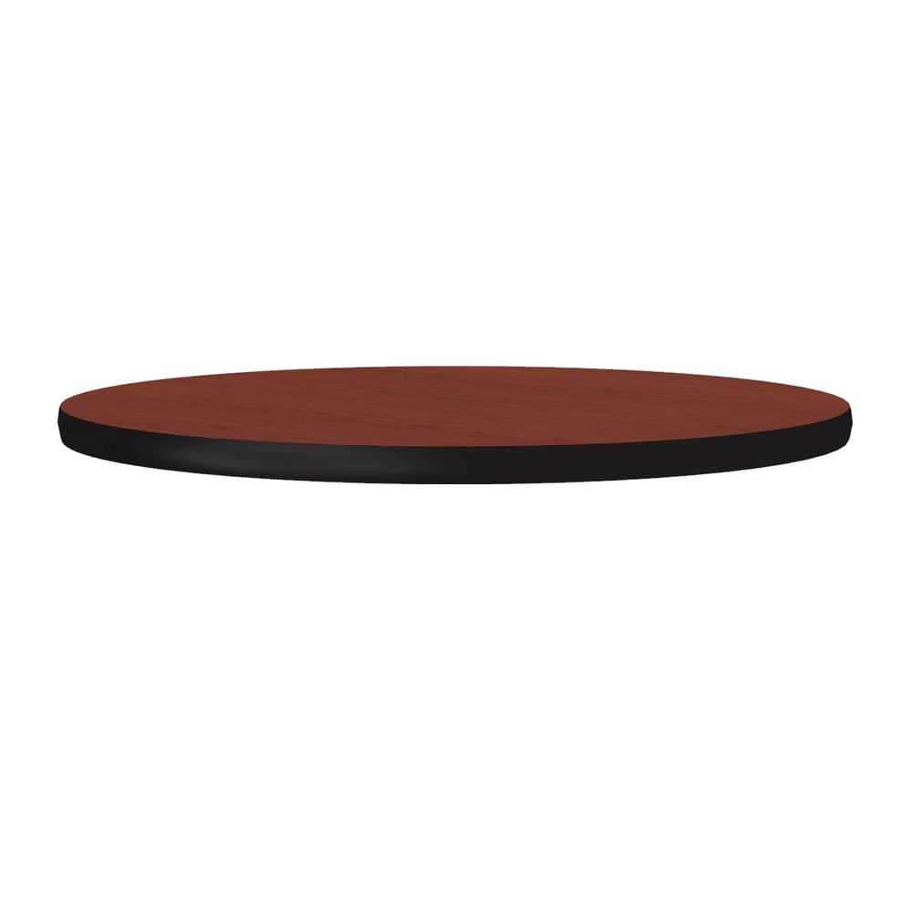 Correll 24" Round Cafe Breakroom Table Top, 1 1/4" High Pressure, Cherry (CT24R-21-09)