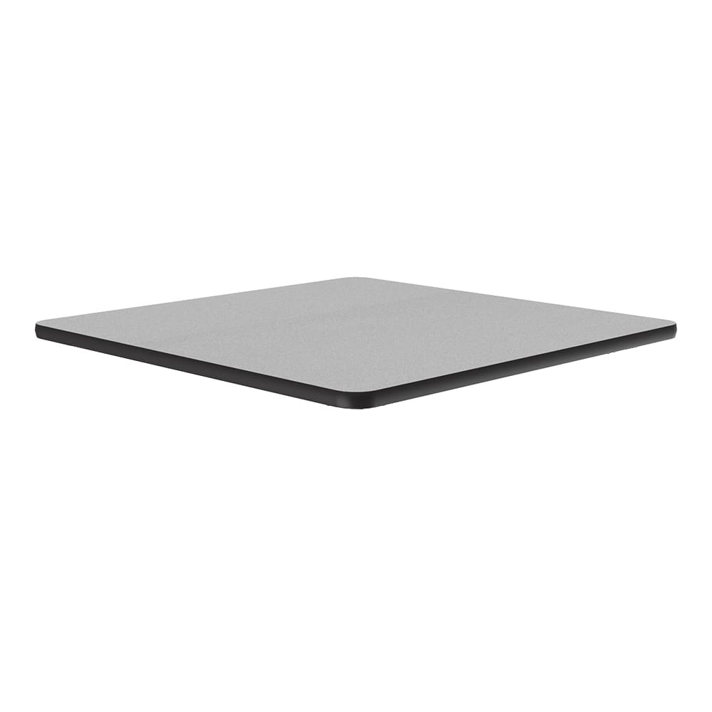 Correll 24" Square Cafe Breakroom Table Top, 1 1/4" High Pressure, Gray Granite (CT24S-15-09)