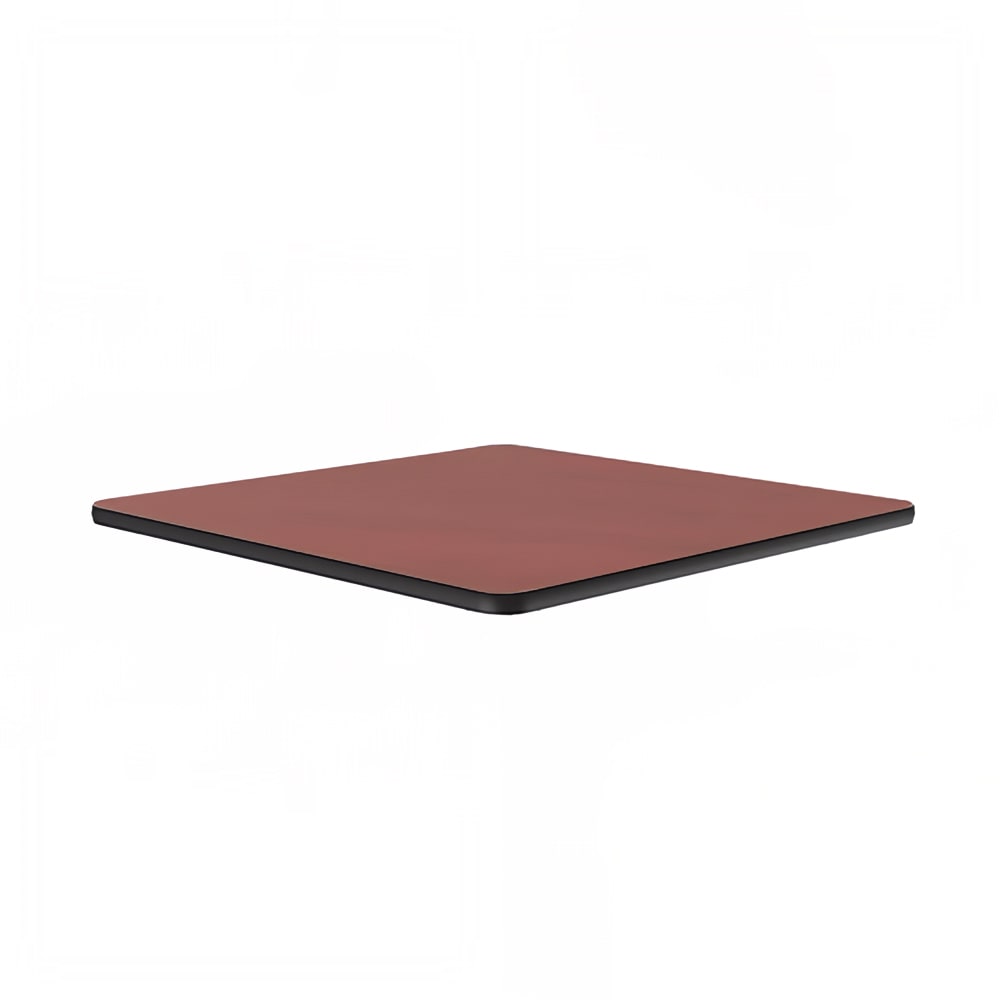Correll 24" Square Cafe Breakroom Table Top, 1 1/4" High Pressure, Cherry (CT24S-21-09)