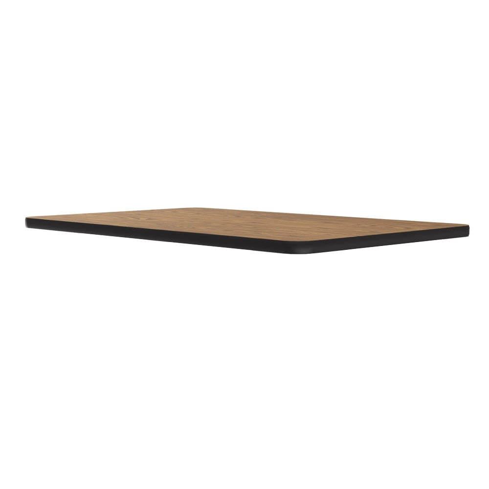 Correll Cafe Breakroom Table Top, 1 1/4" High Pressure, 30 x 48", Oak (CT3048-06-09)