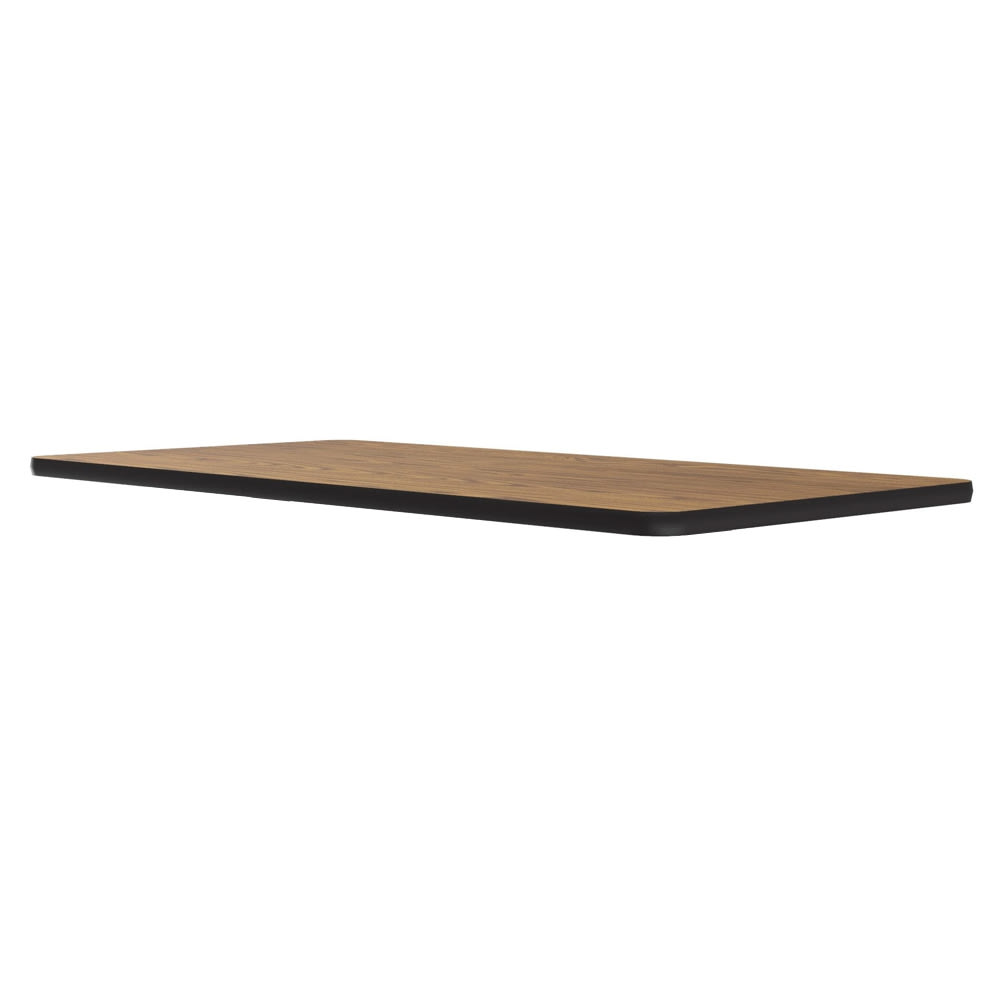 Correll Cafe Breakroom Table Top, 1 1/4" High Pressure, 30 x 60", Oak (CT3060-06-09)