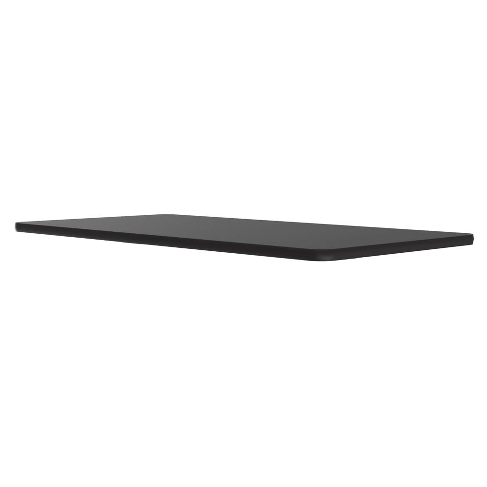 Correll Cafe Breakroom Table Top, 1 1/4" High Pressure, 30 x 60", Black Granite (CT3060-07-09)