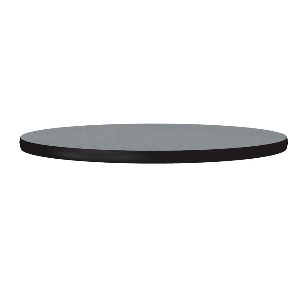 Correll 30" Round Cafe Breakroom Table Top, 1 1/4" High Pressure, Gray Granite (CT30R-15-09)