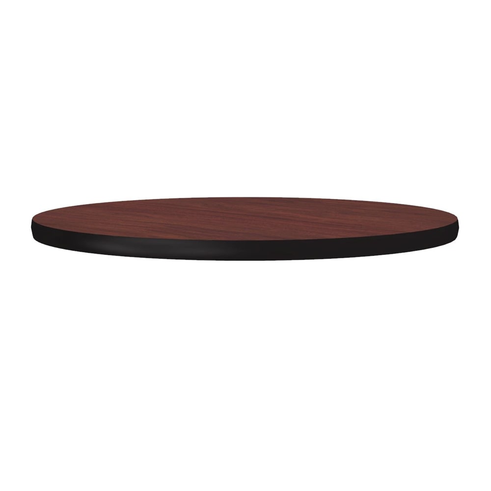 Correll 30" Round Cafe Breakroom Table Top, 1 1/4" High Pressure, Mahogany (CT30R-20-09)