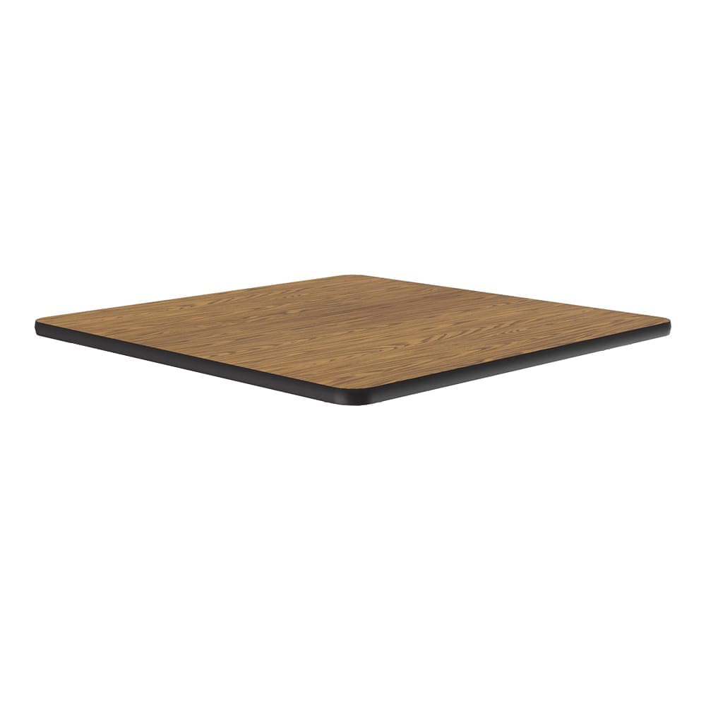 Correll 30" Square Cafe Breakroom Table Top, 1 1/4" High Pressure, Oak (CT30S-06-09)