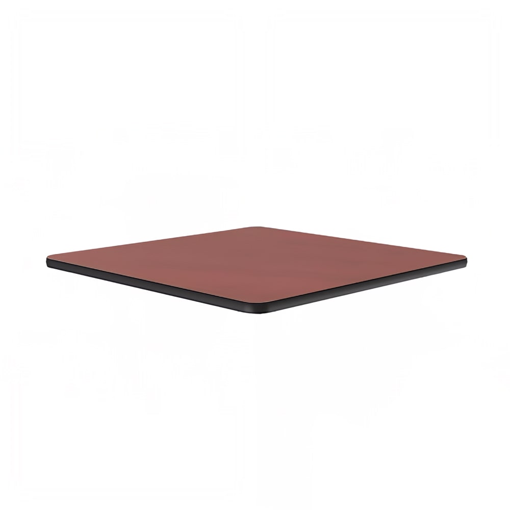 Correll 30" Square Cafe Breakroom Table Top, 1 1/4" High Pressure, Cherry (CT30S-21-09)