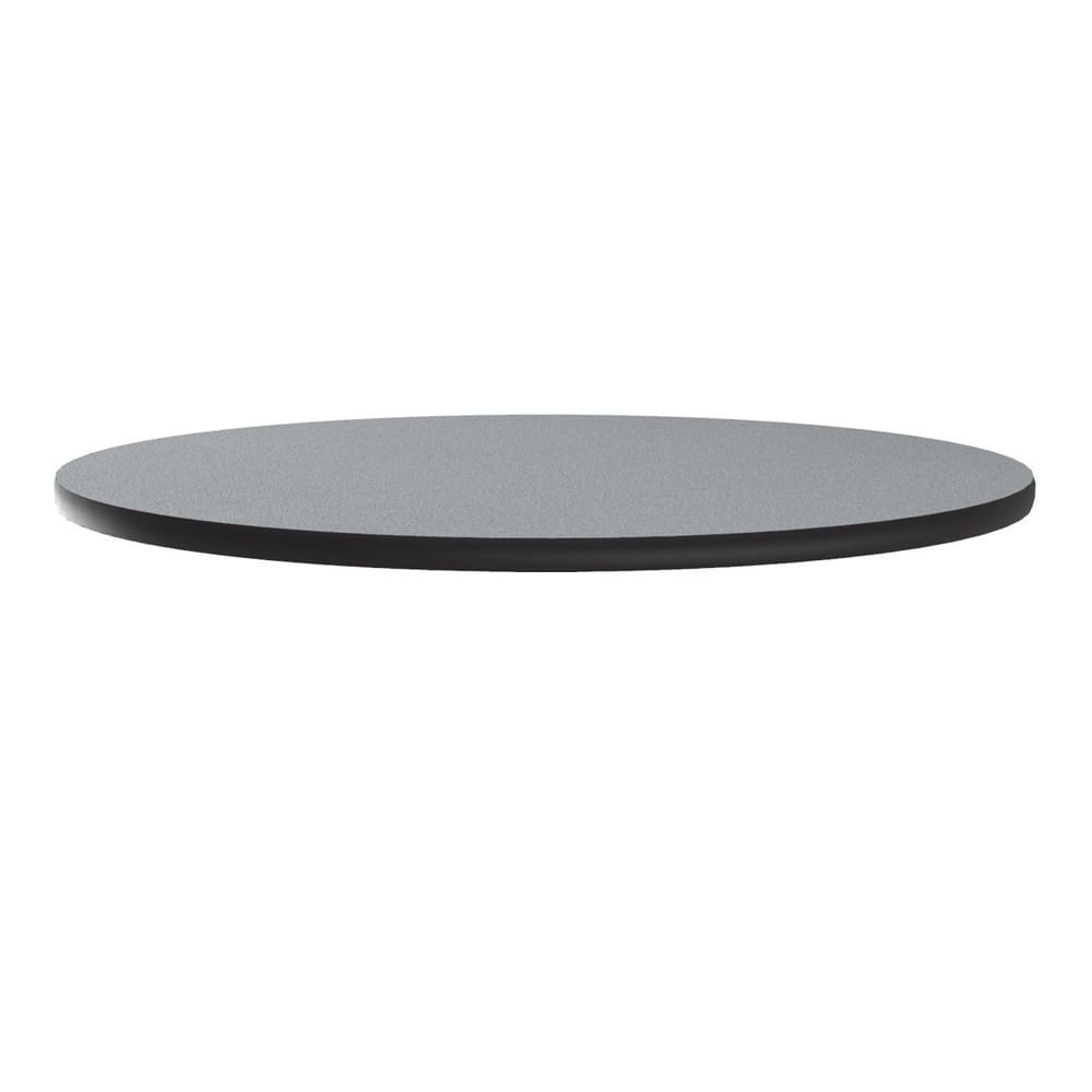 Correll 36" Round Cafe Breakroom Table Top, 1 1/4" High Pressure, Gray Granite (CT36R-15-09)