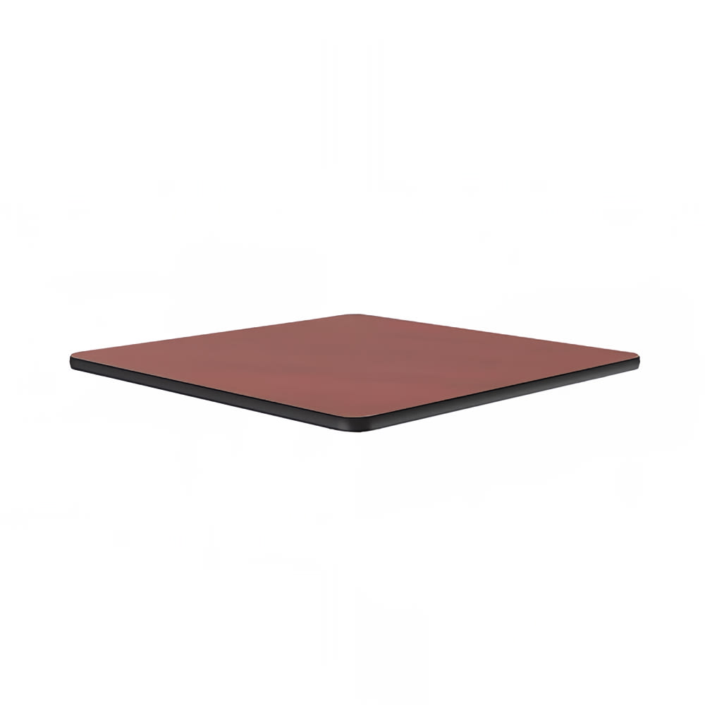 Correll 36" Square Cafe Breakroom Table Top, 1 1/4" High Pressure, Cherry (CT36S-21-09)