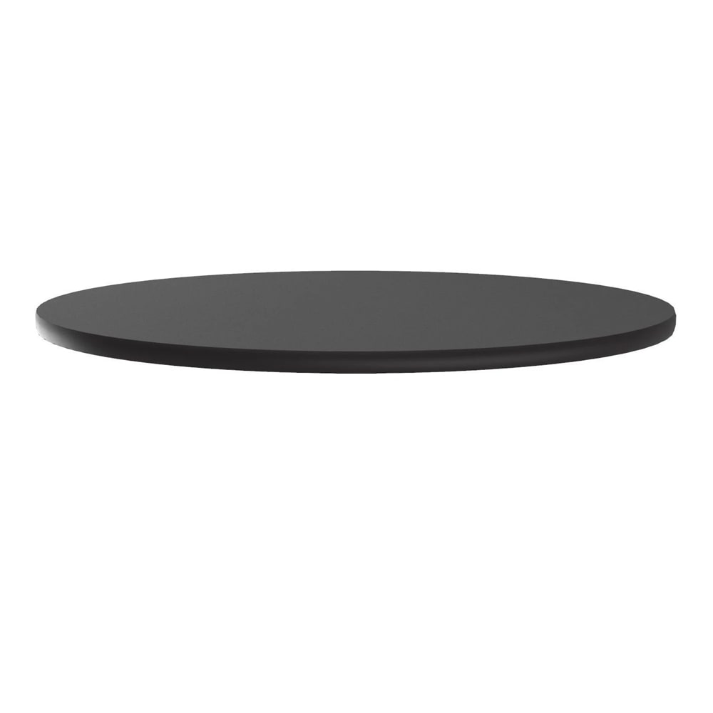 Correll 42" Round Cafe Breakroom Table Top, 1 1/4" High Pressure, Black Granite (CT42R-07-09)