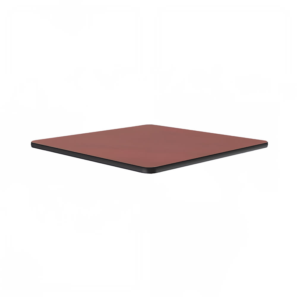 Correll 42" Square Cafe Breakroom Table Top, 1 1/4" High Pressure, Cherry (CT42S-21-09)