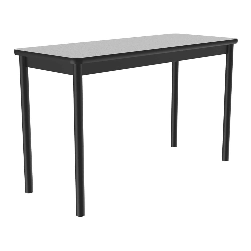 Correll Economical Lab Table w/ Wear Resistant Surface T Mold Edge 24x48" Gray Granite (LT2448-15-09-09)