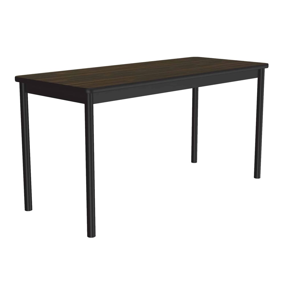 Correll Economical Lab Table w/ Wear Resistant Surface & T Mold Edge, 30x48", Walnut (LT3048-01-09-09)
