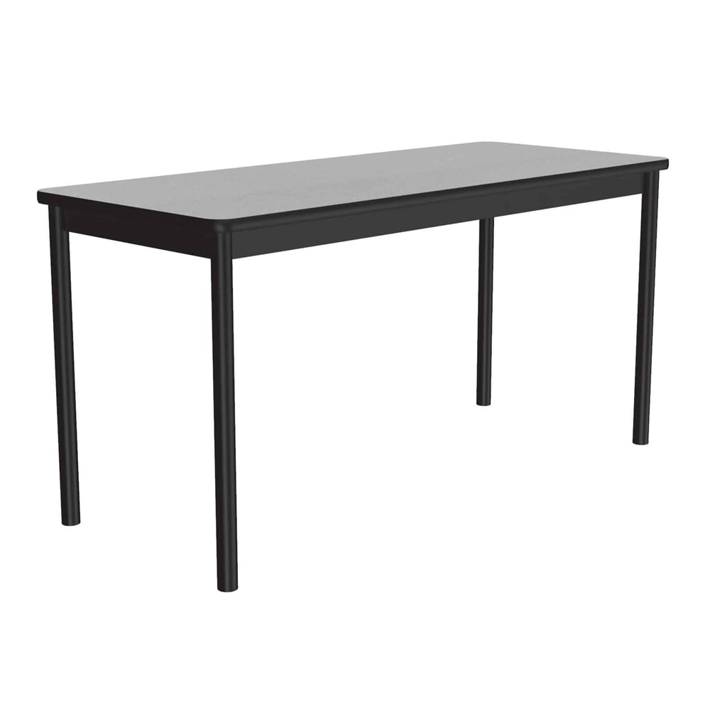 Correll Economical Lab Table w/ Wear Resistant Surface T Mold Edge 30x48" Gray Granite (LT3048-15-09-09)