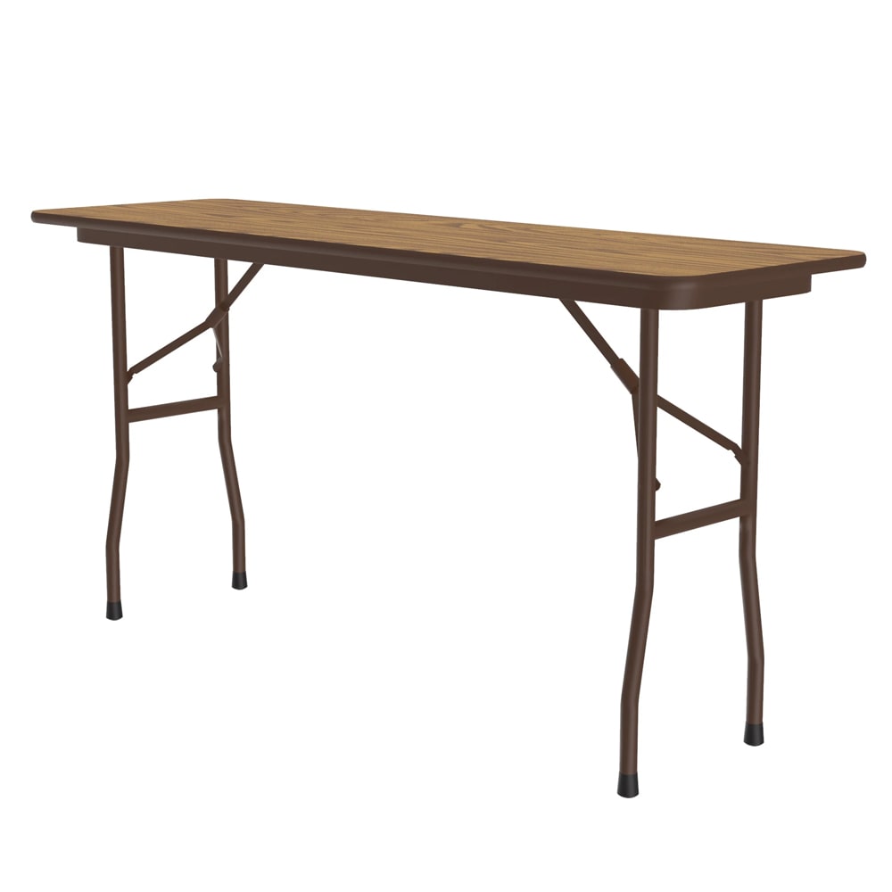 Correll 72" Rectangular Folding Table w/ Medium Oak Plywood Top, 29"H (PC1872P-06)