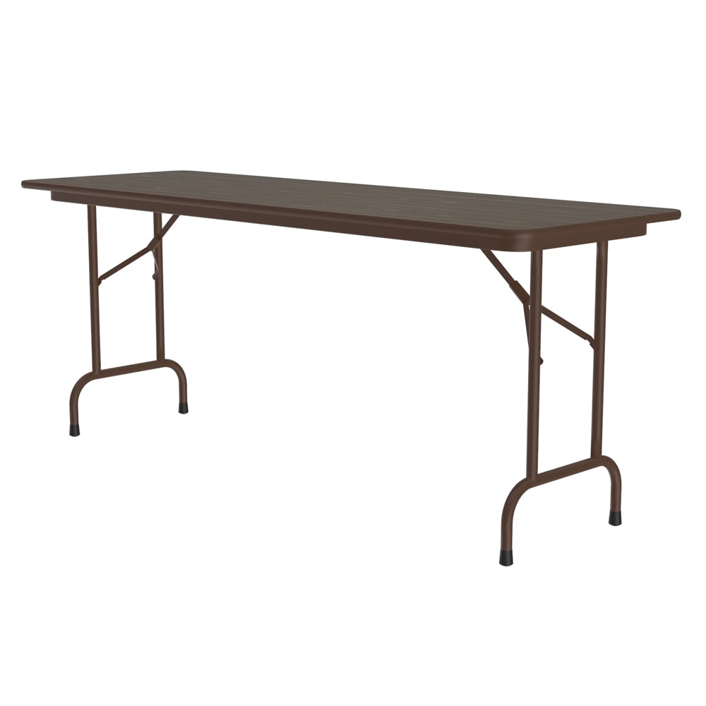Correll 96" Rectangular Folding Table w/ Walnut Plywood Top, 29"H (PC2496P-01)