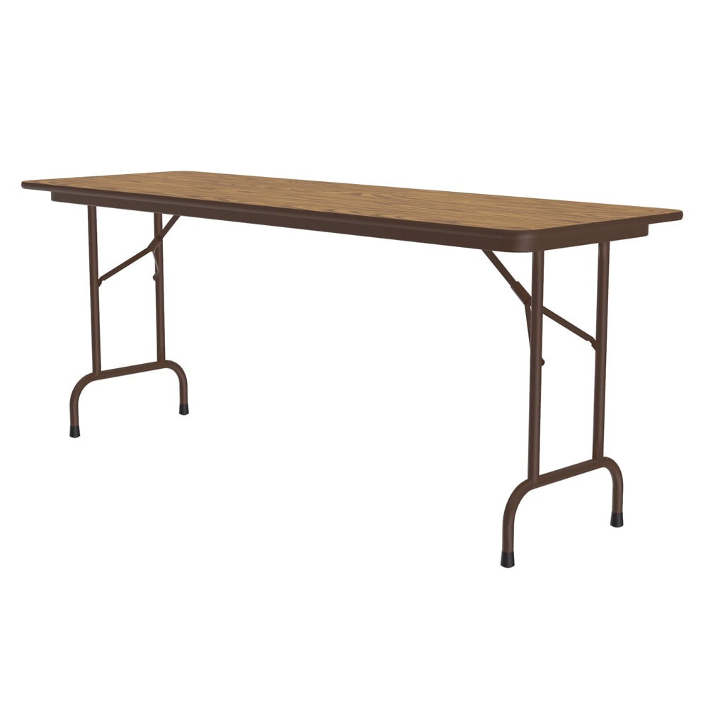 Correll 96" Rectangular Folding Table w/ Medium Oak Plywood Top, 29"H (PC2496P-06)