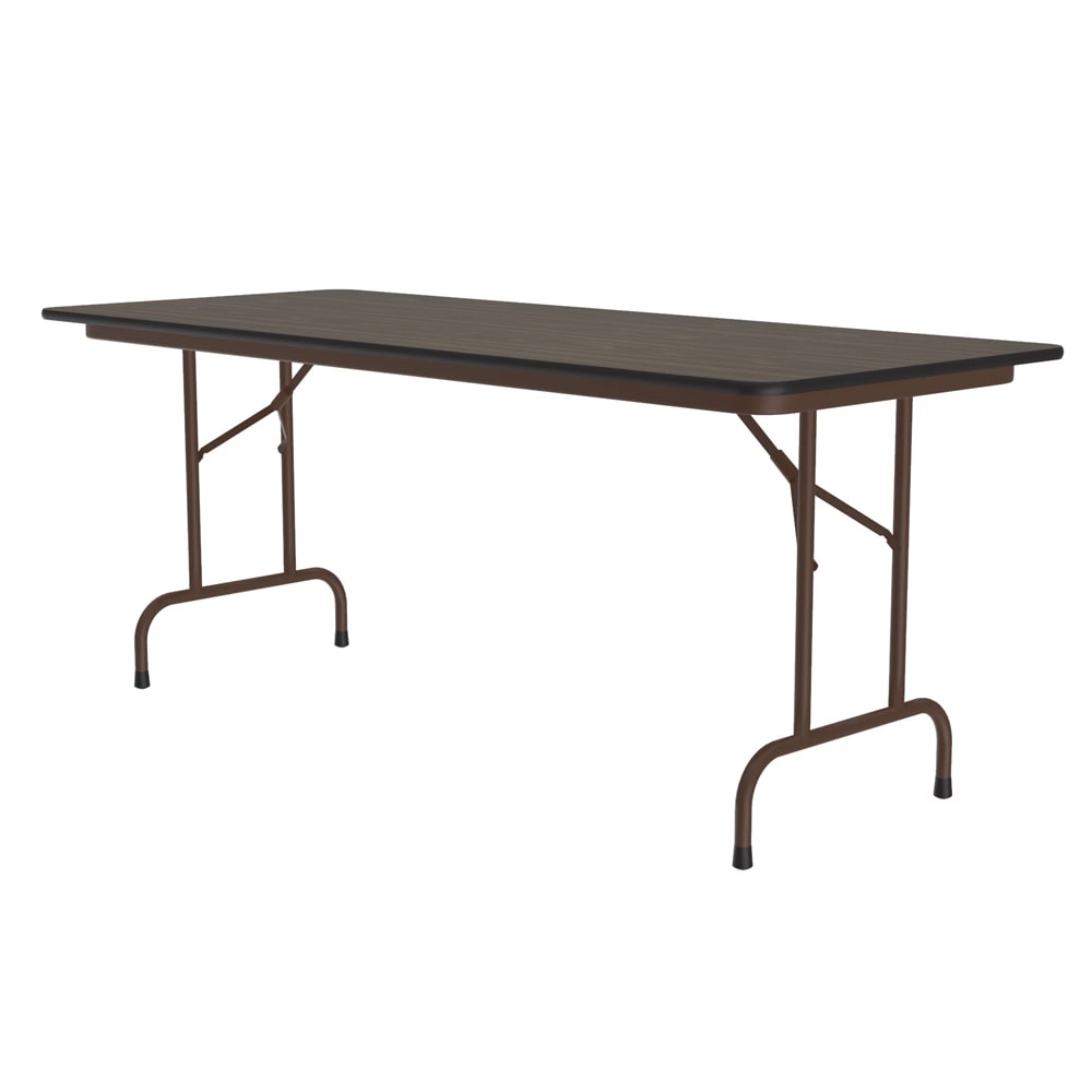 Correll 60" Rectangular Folding Table w/ Walnut Plywood Top, 29"H (PC3060P-01)