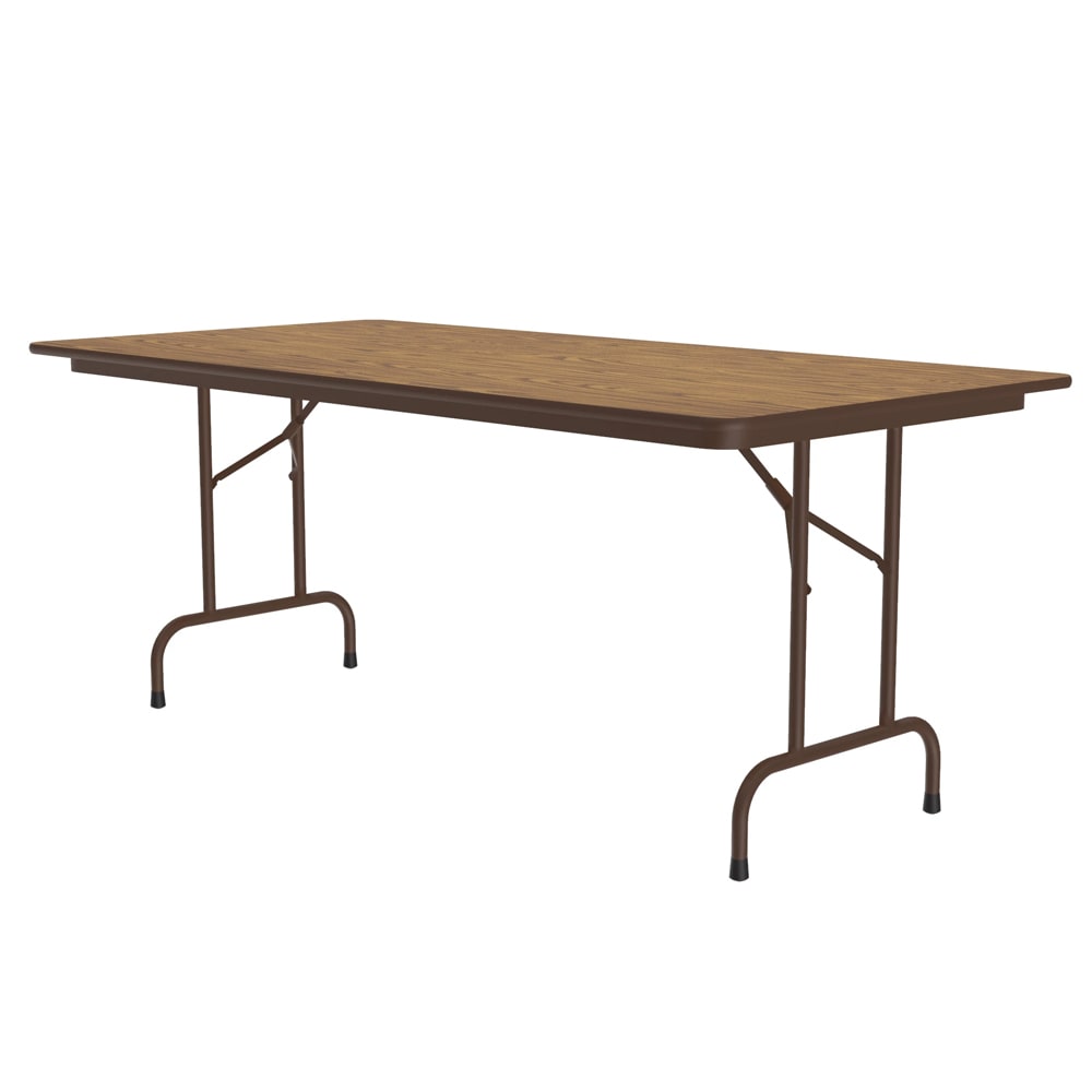 Correll 72" Rectangular Folding Table w/ Medium Oak Plywood Top, 29"H (PC3672P-06)