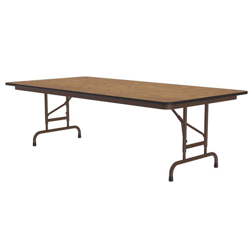 Correll 72" Rectangular Folding Table w/ Medium Oak Plywood Top, 32"H (PCA3672P-06)