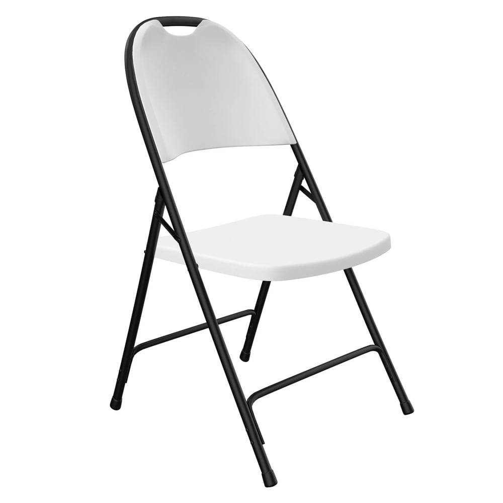 Correll Heavy Duty Injection Molded Folding Chair - Black Frame, Gray (RC350-23)