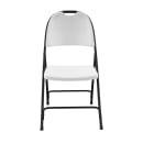 Correll Heavy Duty Injection Molded Folding Chair - Black Frame, Gray (RC350-23) thumbnail 2
